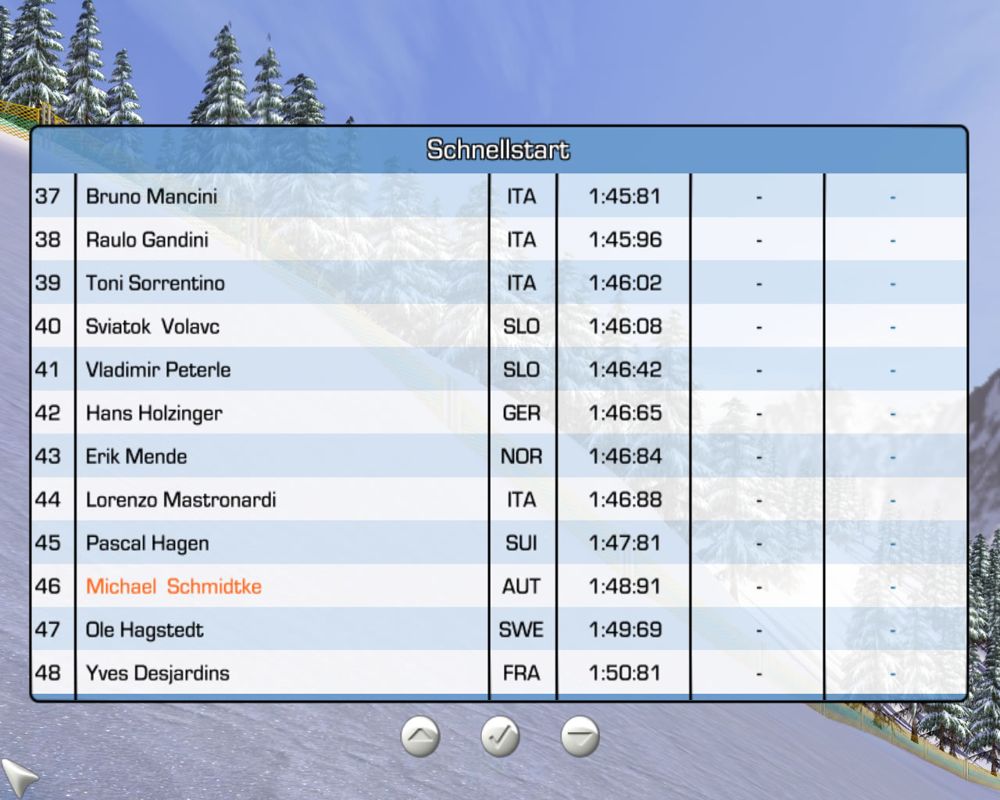 Alpine Skiing 2005 screenshot 4 for Playstation 2